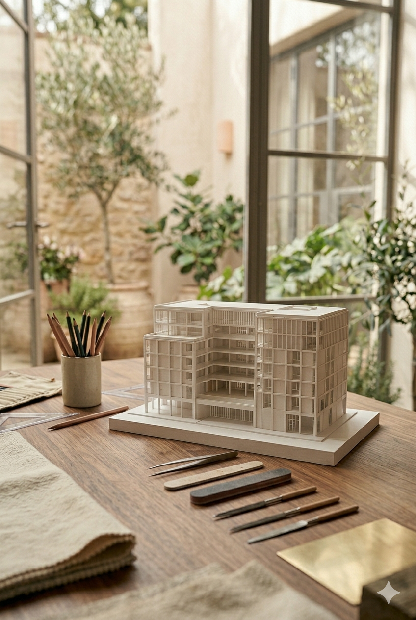 Design development — 3D study and detail resolution